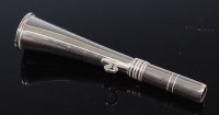 Lot 1514 - An Acme nickel plated beaters horn, 16cm.