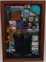 Lot 1519 - A mid-20th century horse racing diorama...