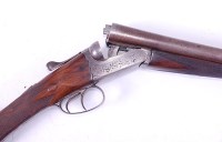 Lot 1523 - A 12 bore side by side boxlock ejector gun, No....