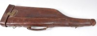 Lot 1526 - A mid-20th century brown leather and brass...