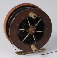Lot 1542 - A Coxon Aerial 3 1/2'' mahogany and ebonite...