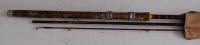 Lot 1574 - An unmarked 3 piece split cane fly rod.