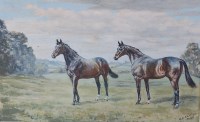 Lot 1595 - Major George Cattley, (1876-1978,) Racehorses...