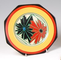 Lot 52 - A Clarice Cliff Umbrellas pattern pottery...