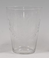 Lot 89 - A 19th century Continental glass beaker, of...