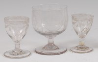 Lot 92 - A 19th century Masonic pedestal goblet,...