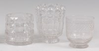 Lot 95 - An early 19th century cut glass mixing bowl...