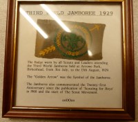 Lot 2025 - Third World Jamboree badge, incorporating the...