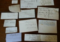 Lot 2037 - Collection of 18 letters and notes made by...