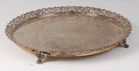 Lot 2093 - A South American white metal salver, having a...