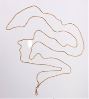 Lot 2134 - A long guard chain, the snake link chain,...