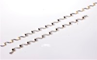 Lot 2142 - A sapphire and diamond necklace and matching...
