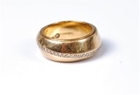 Lot 2158 - An 18ct diamond ring by Isabelle Fa, the broad...