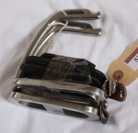 Lot 52 - 4¼'' Peacock irons - no peacock rings