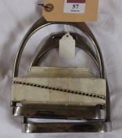 Lot 57 - 4½'' Sloping tread stirrup irons