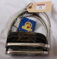 Lot 61 - 4¾'' Standard OPS stirrup irons