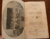 Lot 2001 - Syllabus of A Course of Chemical Lectures...