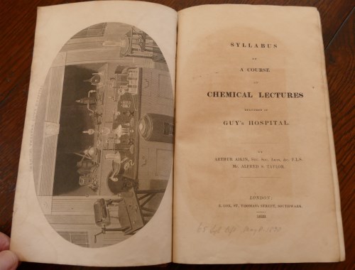 Lot 2011 - Syllabus of A Course of Chemical Lectures...