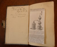 Lot 2036 - Mss notebook, approx 11 x 17cm, cloth with...