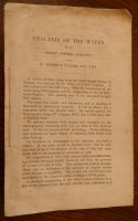 Lot 2071 - TAYLOR, Alfred S., Analysis of the Water of...
