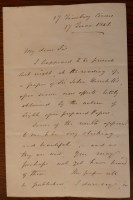 Lot 2133 - CUNDELL, George, a.l.s dated 17 June 1842 to...