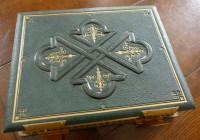 Lot 2151 - A large morrocco bound photograph album with...