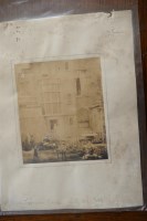 Lot 2156 - Three photographs of repair works being...