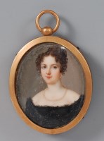Lot 2185 - 19th century English school - Bust portrait of...
