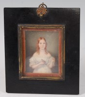 Lot 2186 - Mid-19th century English school - Half-length...