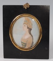 Lot 2191 - Late 18th century English school - Half-length...
