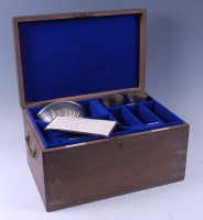 Lot 2231 - The oak silver chest, containing; a footed...