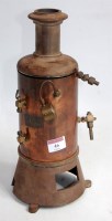 Lot 46 - Scratchbuilt copper vertical boiler having 14...