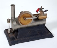 Lot 48 - Unusual horizontal steam engine with over type...