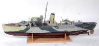 Lot 57 - Plastic Hulled Flower Class submarine...