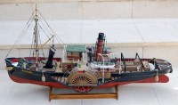 Lot 75 - From Graupner Glasgow Kit Side Paddle Steamer,...