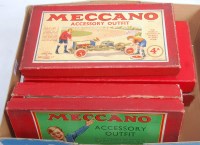 Lot 163 - 1930's Meccano accessory outfits 2A, 4A, 5A,...