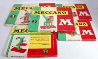 Lot 176 - Meccano circa 1960 outfits Nos 0, 1, 2 x, 2...