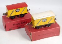 Lot 272 - A Hornby 0 gauge No. 1 Banana van group to...