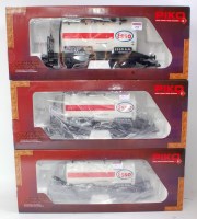 Lot 291 - Three G scale Piko 37944 Esso tank wagons...