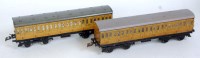 Lot 301 - Hornby 1935-41 2x LNER No. 2 passenger coaches...