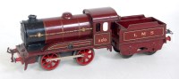 Lot 315 - Hornby 1931-2 LMS maroon c/w No. 0 loco 0-4-0...