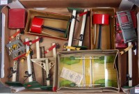 Lot 334 - A large tray of Hornby postwar accessories...