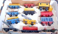 Lot 336 - A large tray containing 12 Hornby prewar...