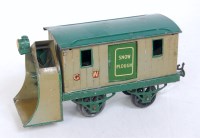 Lot 359 - Hornby 1929-30 GW snowplough green open...