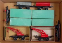 Lot 365 - A small tray of 6 postwar Hornby No. 50 boxed...