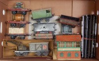 Lot 382 - A large tray of Hornby items including 1923...