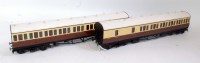 Lot 398 - 2 x GW kit built ''B'' set suburban coaches...