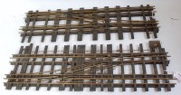 Lot 410 - Bassett-Lowke 3-rail brass L/H crossover & a...