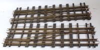 Lot 411 - Bassett-Lowke 3-rail brass L/H crossover & a...