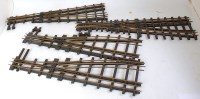 Lot 412 - Bassett-Lowke 3-rail brass 2 x L/H parallel...